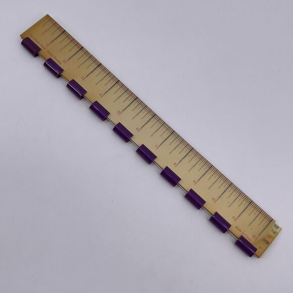 The Master Ruler 5 Layers 1 1/2 1/4 1/8 1/16 inch Math Fractions Home School - Picture 3 of 12